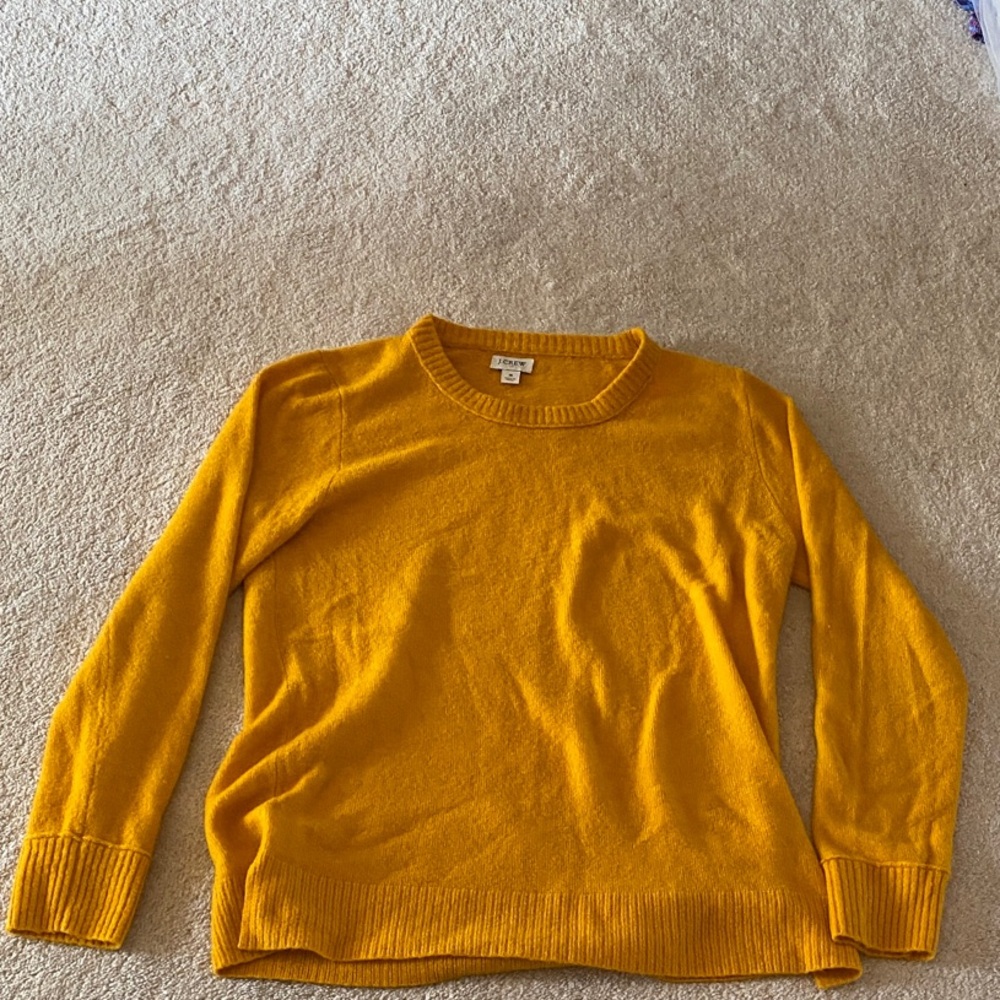 J. Crew Women's Mustard Yellow Sweater